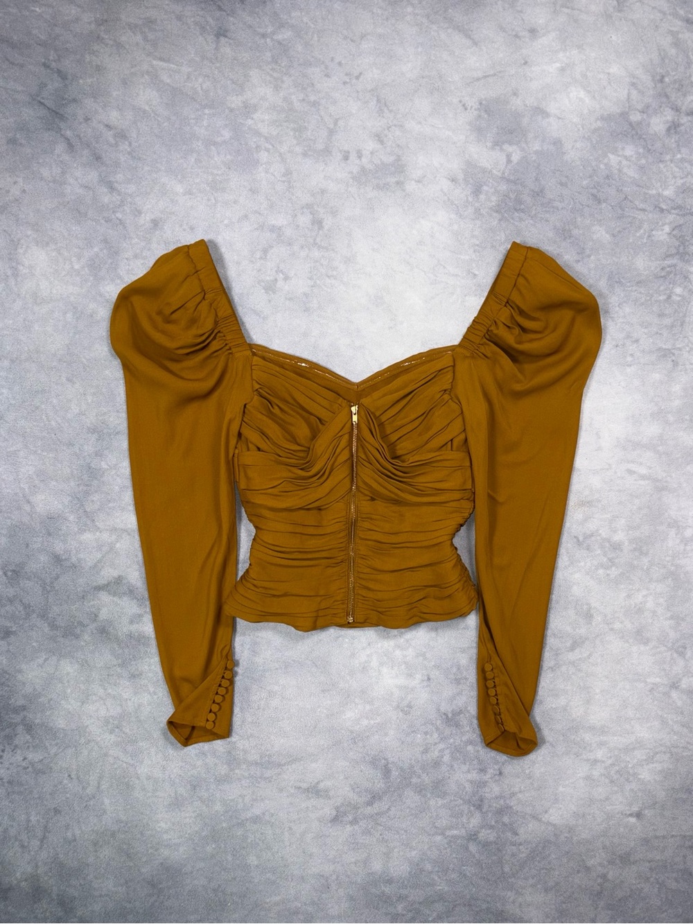 SELF PORTRAIT Crepe Y2K Luxury Casual Corset Style Top RRP500$+ - Picture 9 of 16